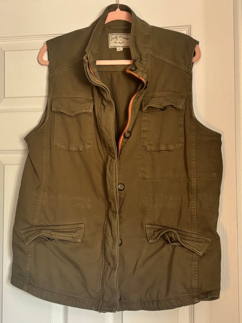 Lucky Brand Green Cargo Vest - Size L